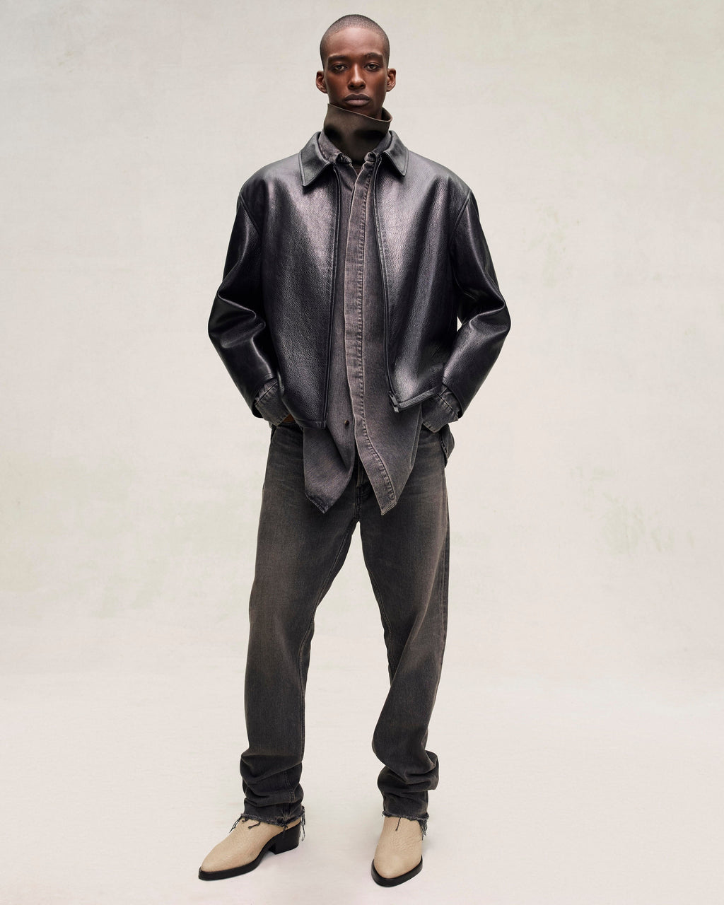 Vented Denim Shirt