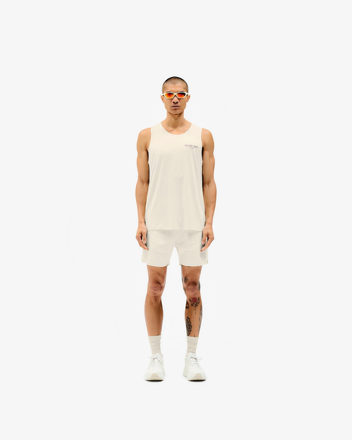 Team 247 Run Vest - Cream