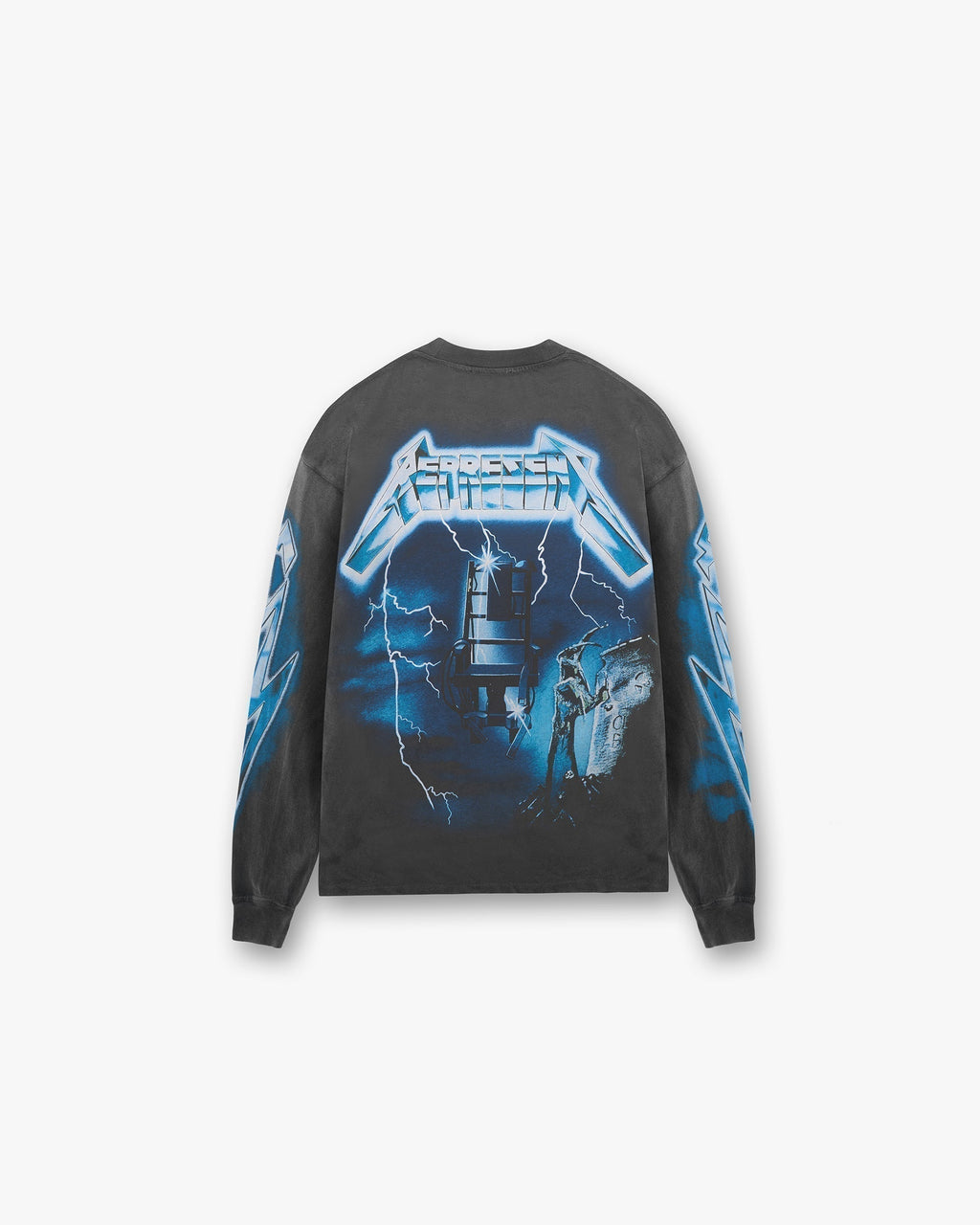 Represent X Metallica Ride The Lightning Long Sleeve T-Shirt - Vintage Grey