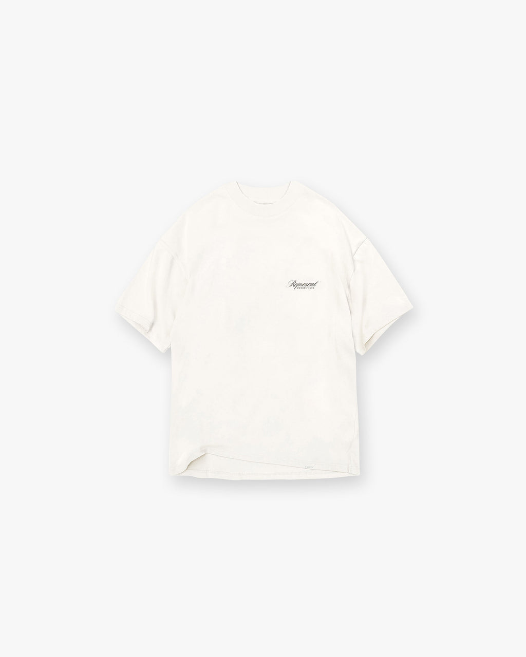 Represent Owners Club Script T-Shirt - Flat White
