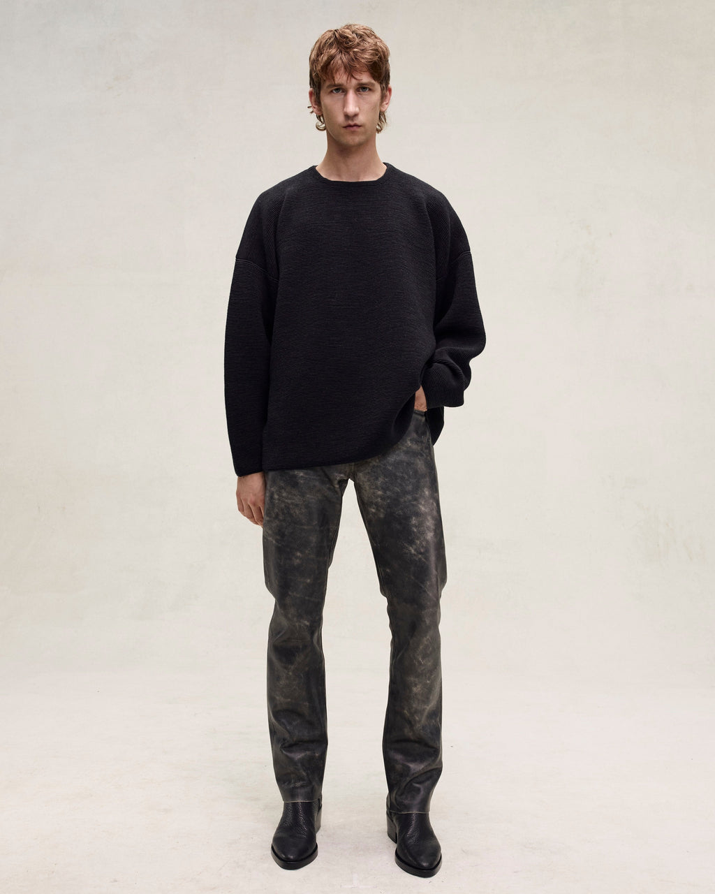 Ottoman Straight Neck Sweater