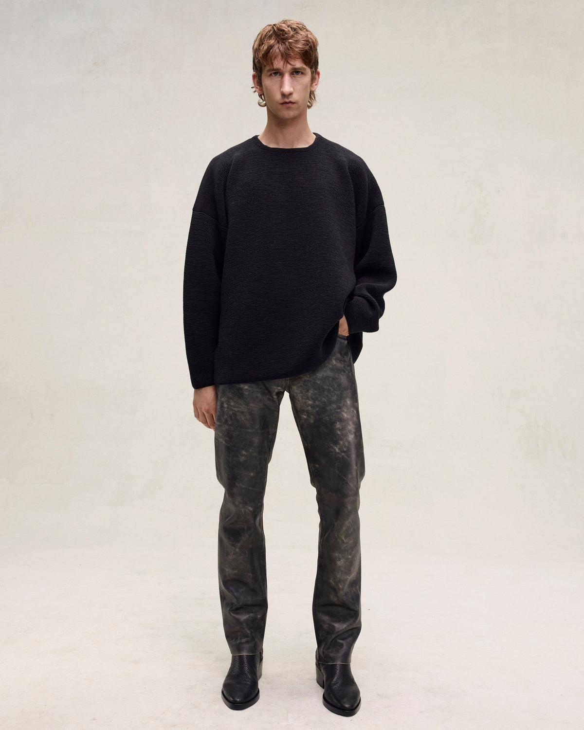 Ottoman Straight Neck Sweater