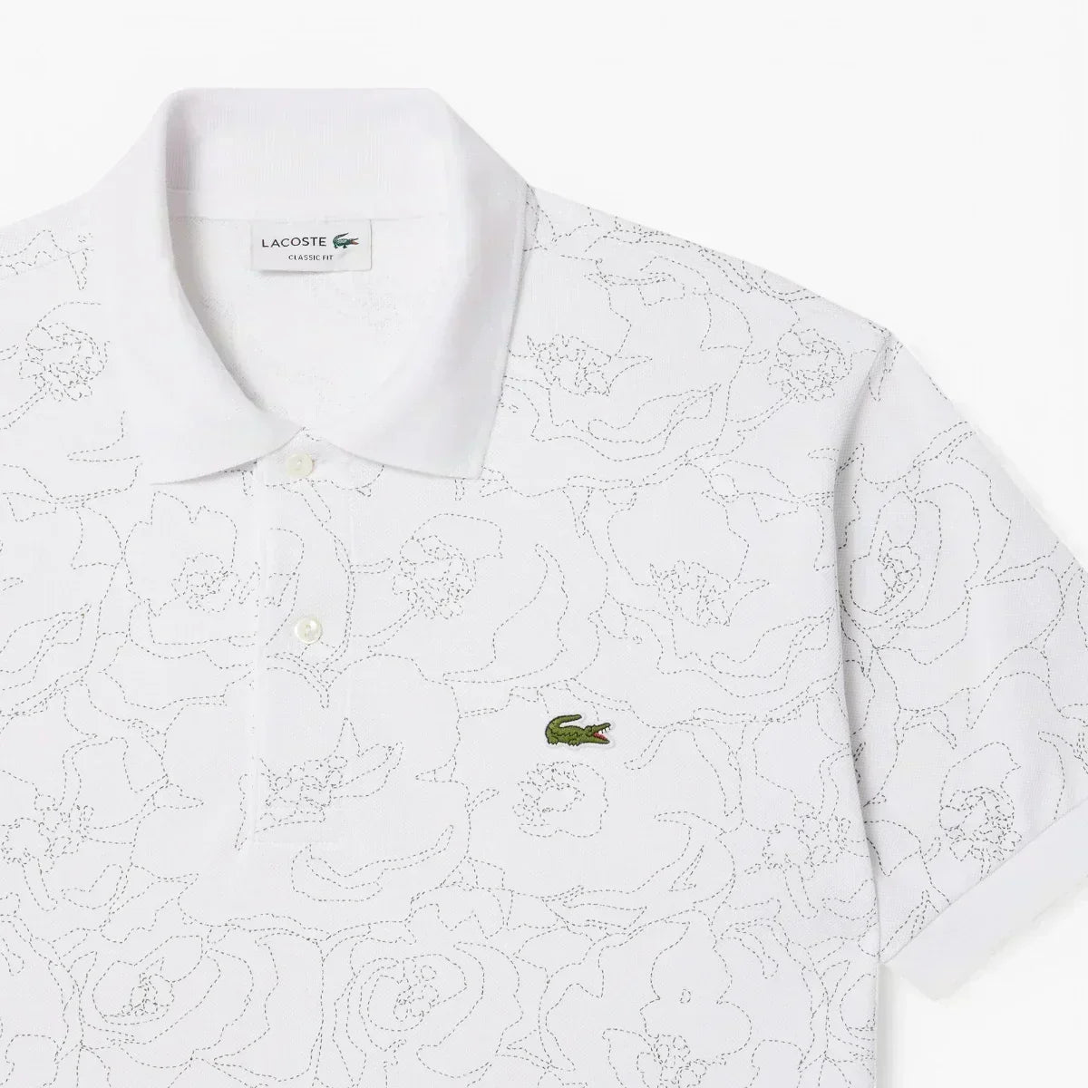 Classic Fit Flower Print L.12.12 Polo Shirt