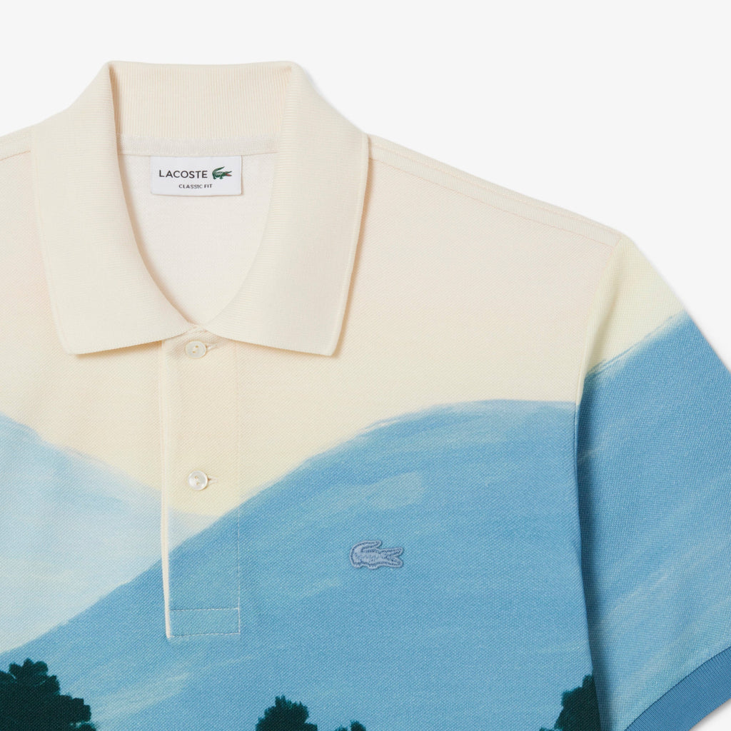 Lacoste Classic Fit Printed Petit Piqué Polo Shirt - view 6