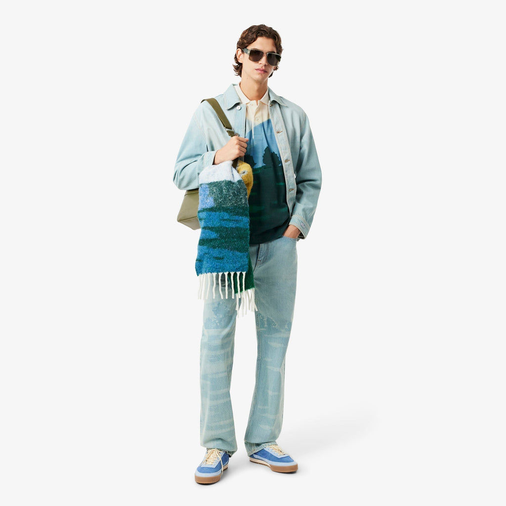 Lacoste Classic Fit Printed Petit Piqué Polo Shirt - view 2