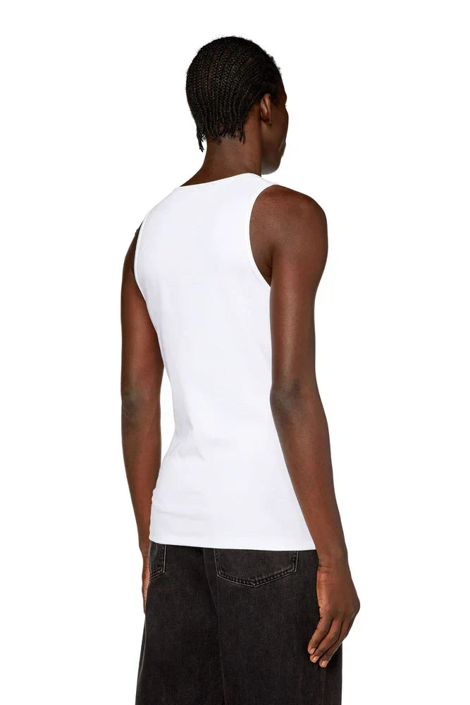 Tank top with mini D logo patch