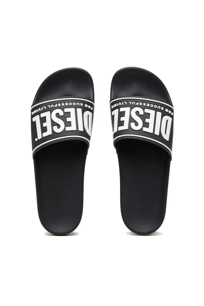 Diesel Sa-Mayemi-Pool slides with 3D logo