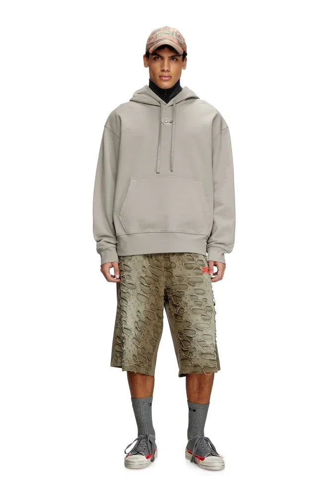 Diesel Hoodie with metallic logo - view 3