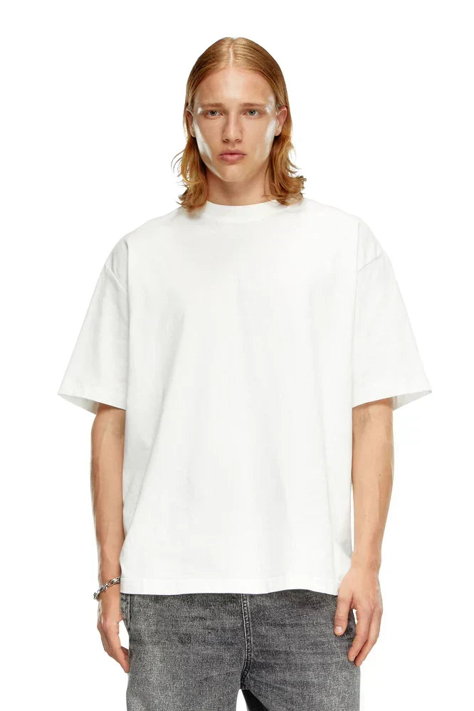 T-shirt with maxi oval D embroidery