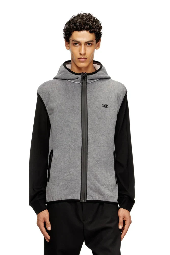 Diesel Sleeveless zip-up hoodie