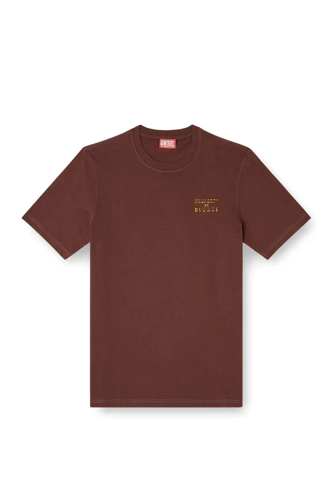Regular cotton T-shirt with puff print
