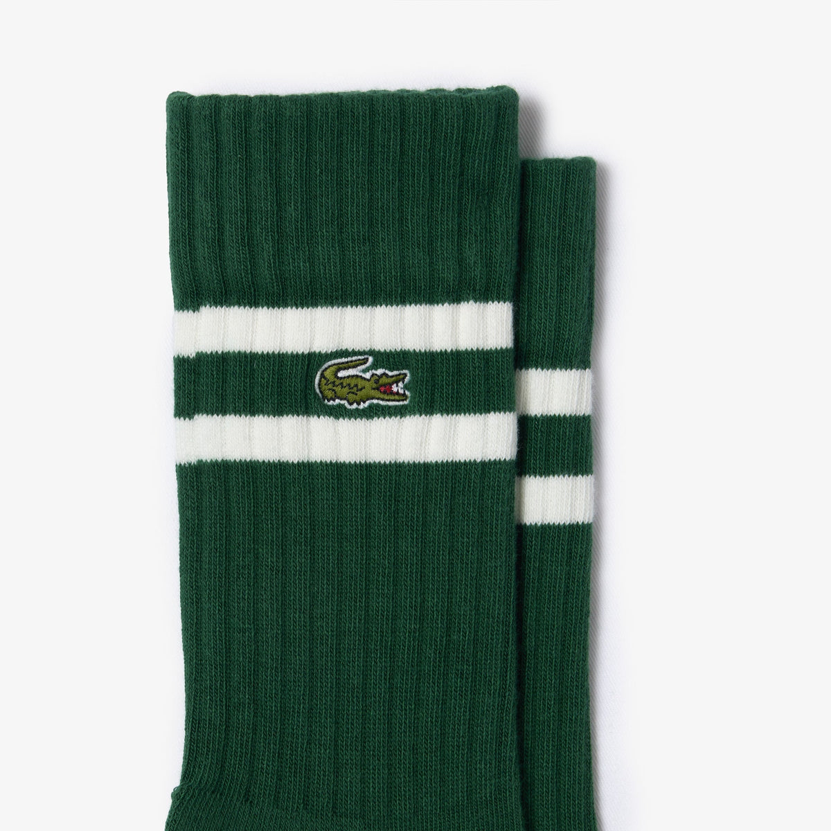 Lacoste Unisex ribbed knit socks with contrast stripes - view 2