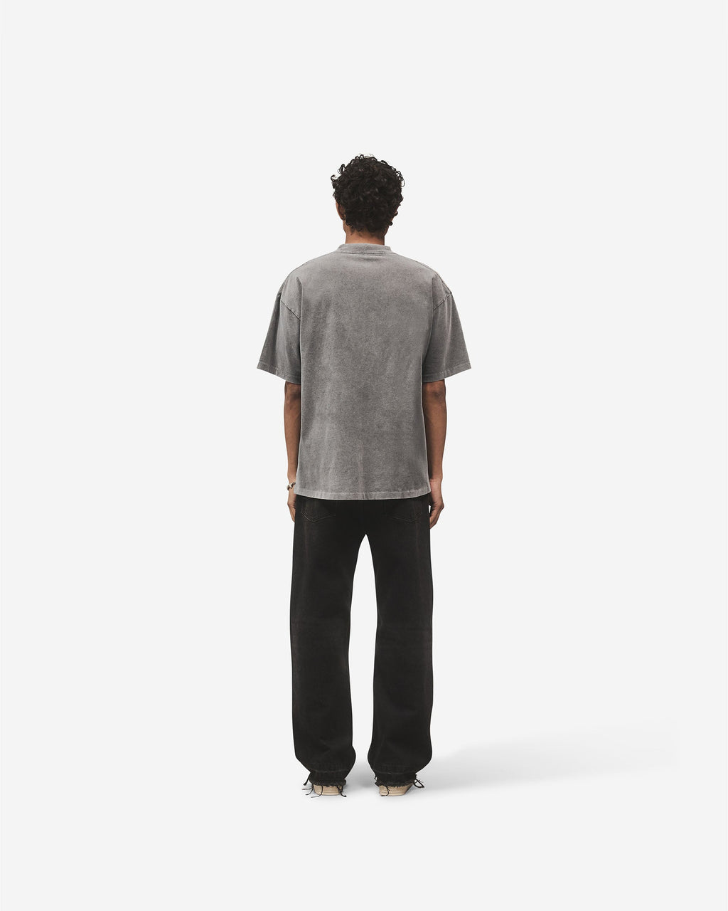 Metal Block Logo T-Shirt - Vintage Grey