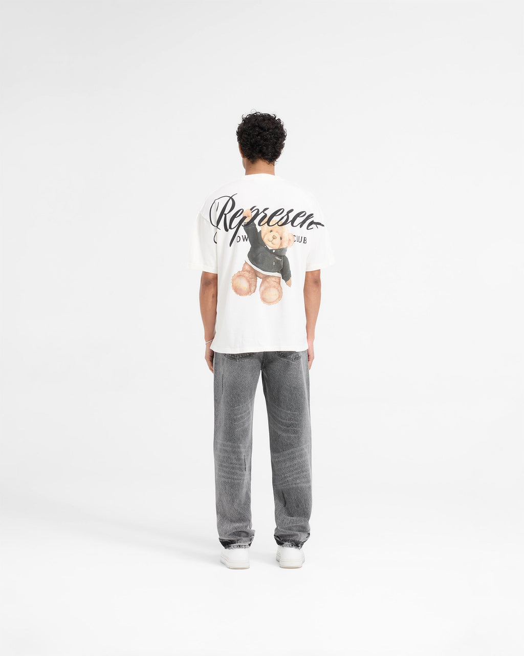 Represent X Harrods Bear Owners Club T-Shirt - Flat White