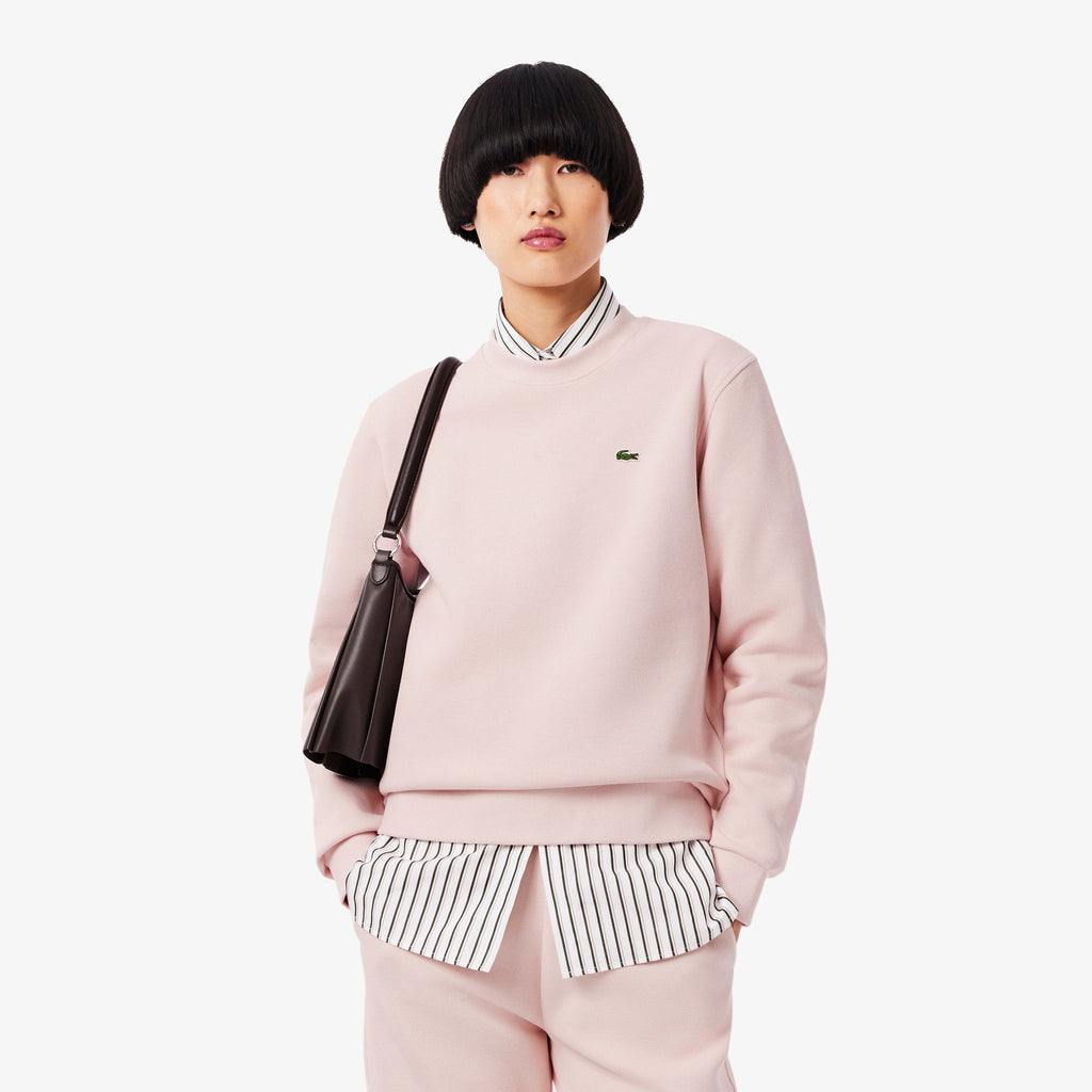 Lacoste Relaxed Fit Piqué Crew Neck Sweatshirt