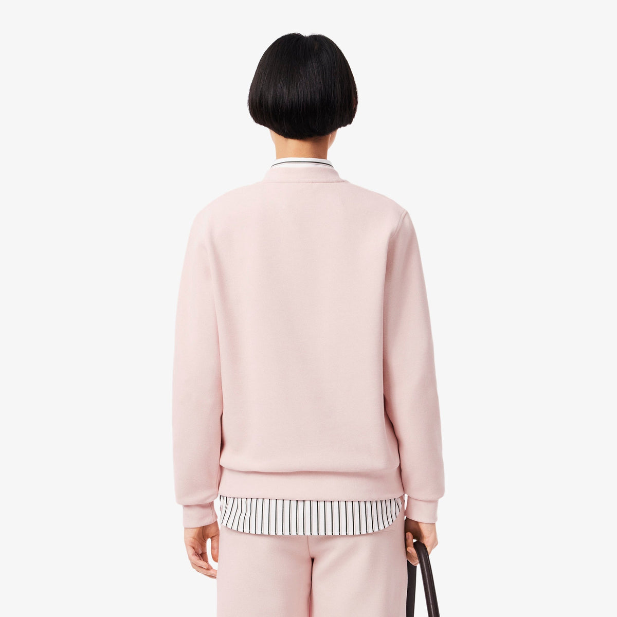 Lacoste Relaxed Fit Piqué Crew Neck Sweatshirt - view 4