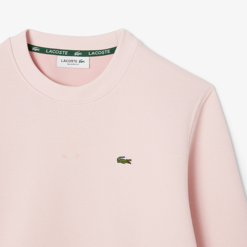 Lacoste Relaxed Fit Piqué Crew Neck Sweatshirt - view 6