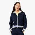 Lacoste Zipped Stripe Accent Sweatshirt