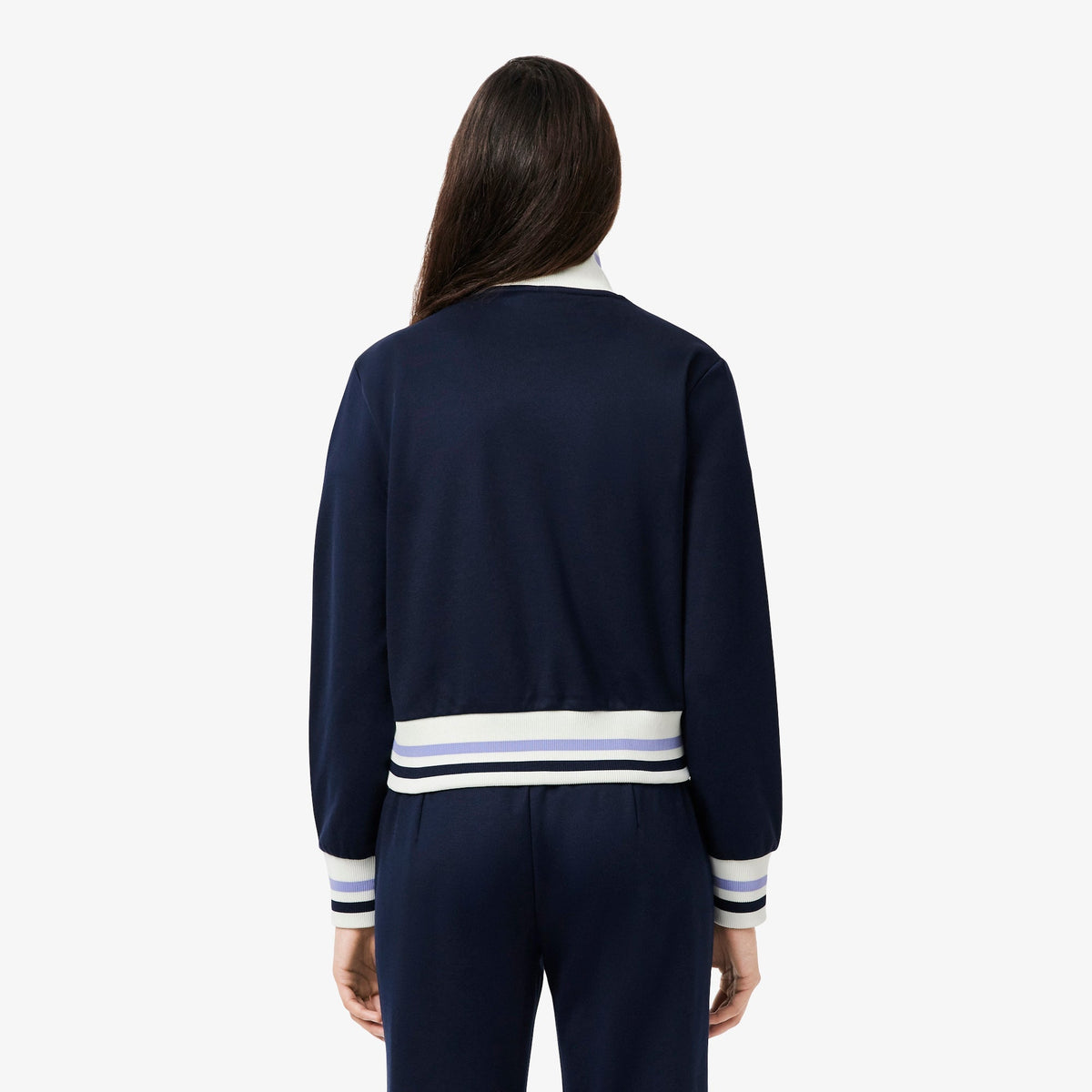 Lacoste Zipped Stripe Accent Sweatshirt - view 4