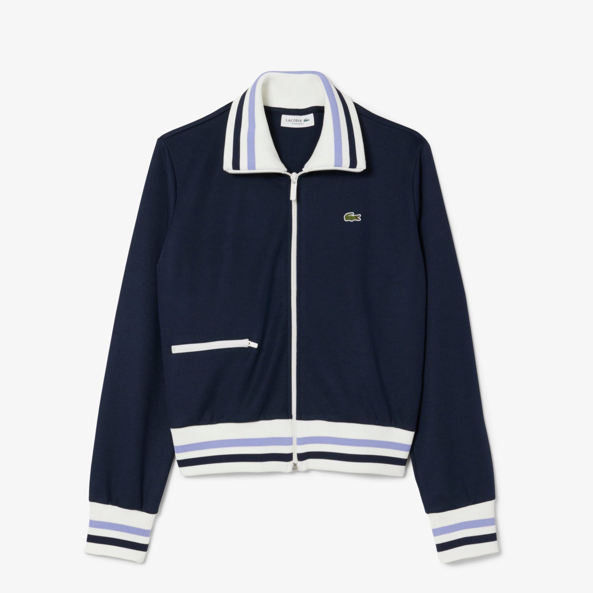 Lacoste Zipped Stripe Accent Sweatshirt - view 5