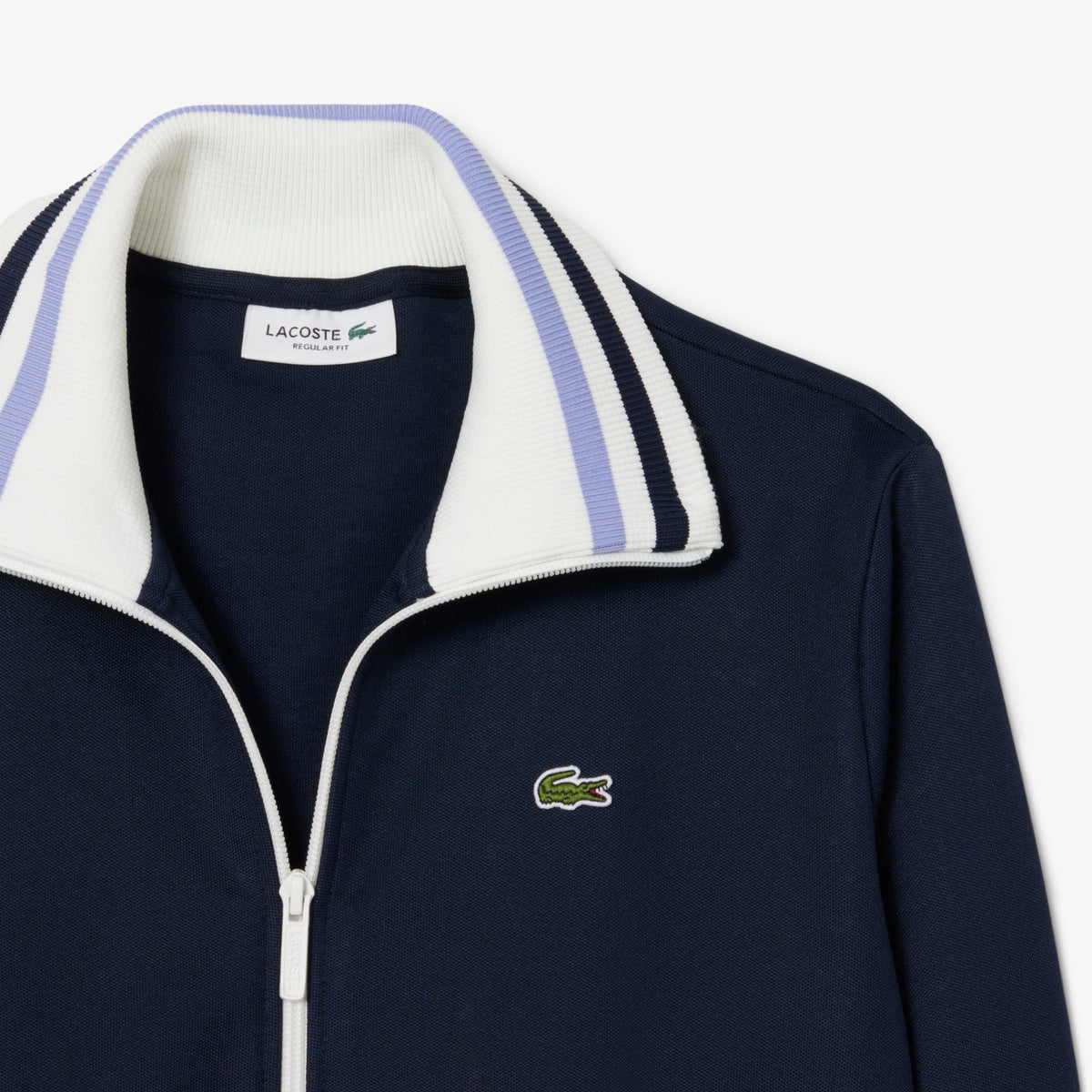 Lacoste Zipped Stripe Accent Sweatshirt - view 6