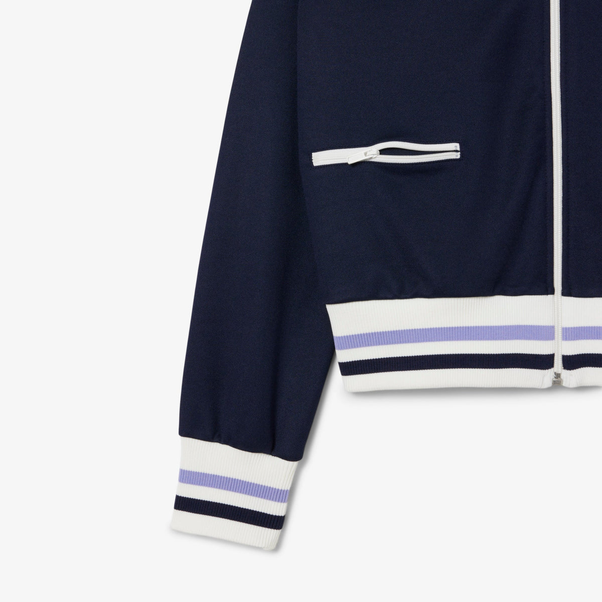 Lacoste Zipped Stripe Accent Sweatshirt - view 7