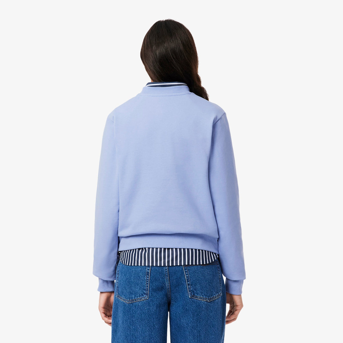 Lacoste Relaxed Fit Fleece Crew Neck Sweatshirt - view 4