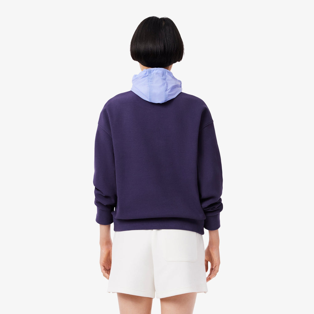 Lacoste High Neck Zipped Piqué Sweatshirt - view 4