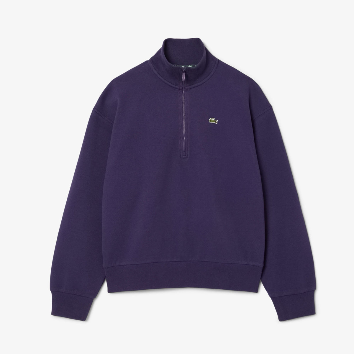 Lacoste High Neck Zipped Piqué Sweatshirt - view 5