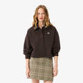 Lacoste Oversized Fleece Polo Collar Sweatshirt
