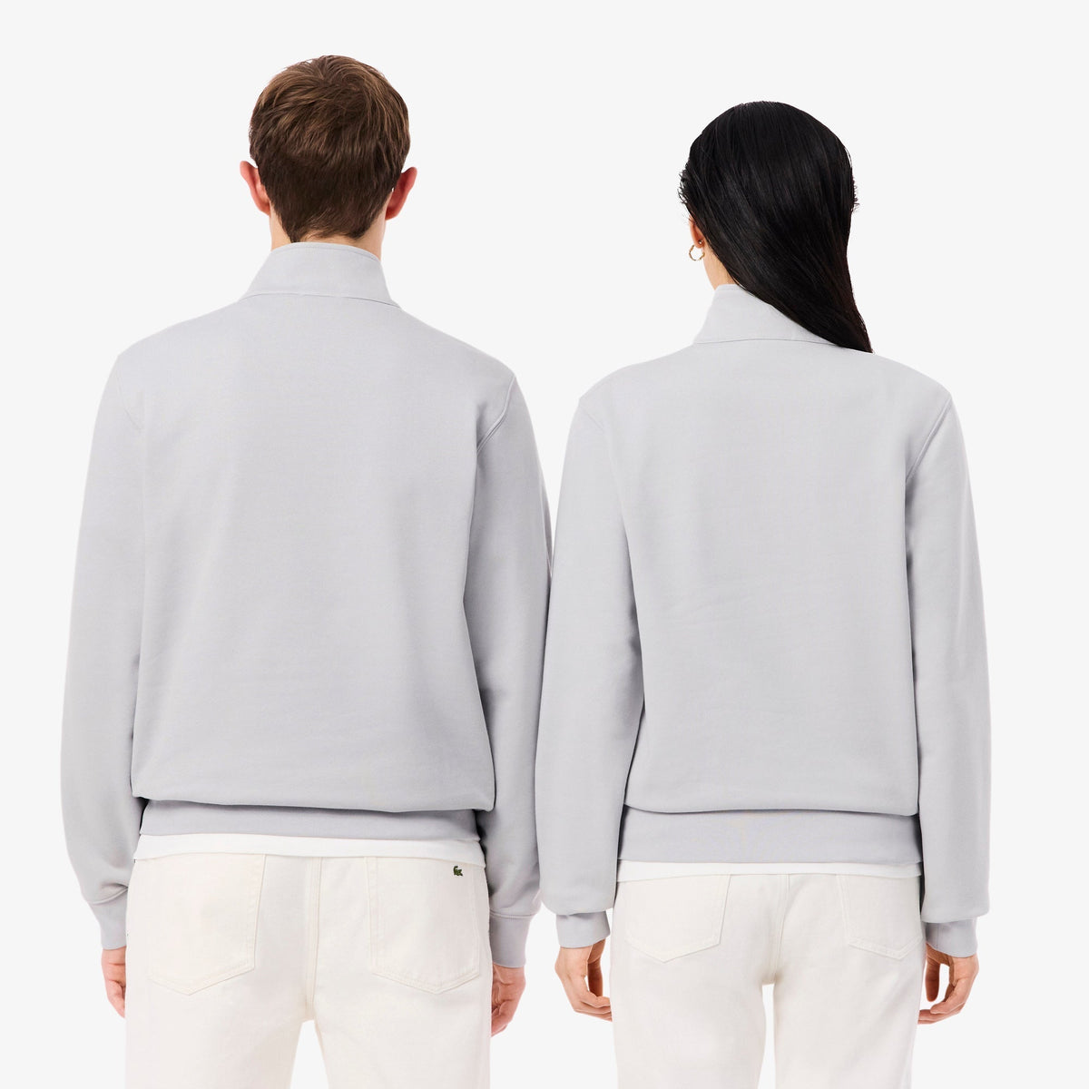 Lacoste High Neck Embossed Zipped Sweatshirt - view 3
