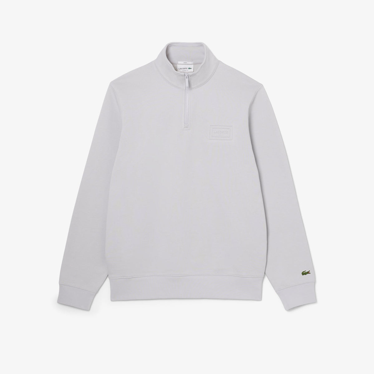 Lacoste High Neck Embossed Zipped Sweatshirt - view 5