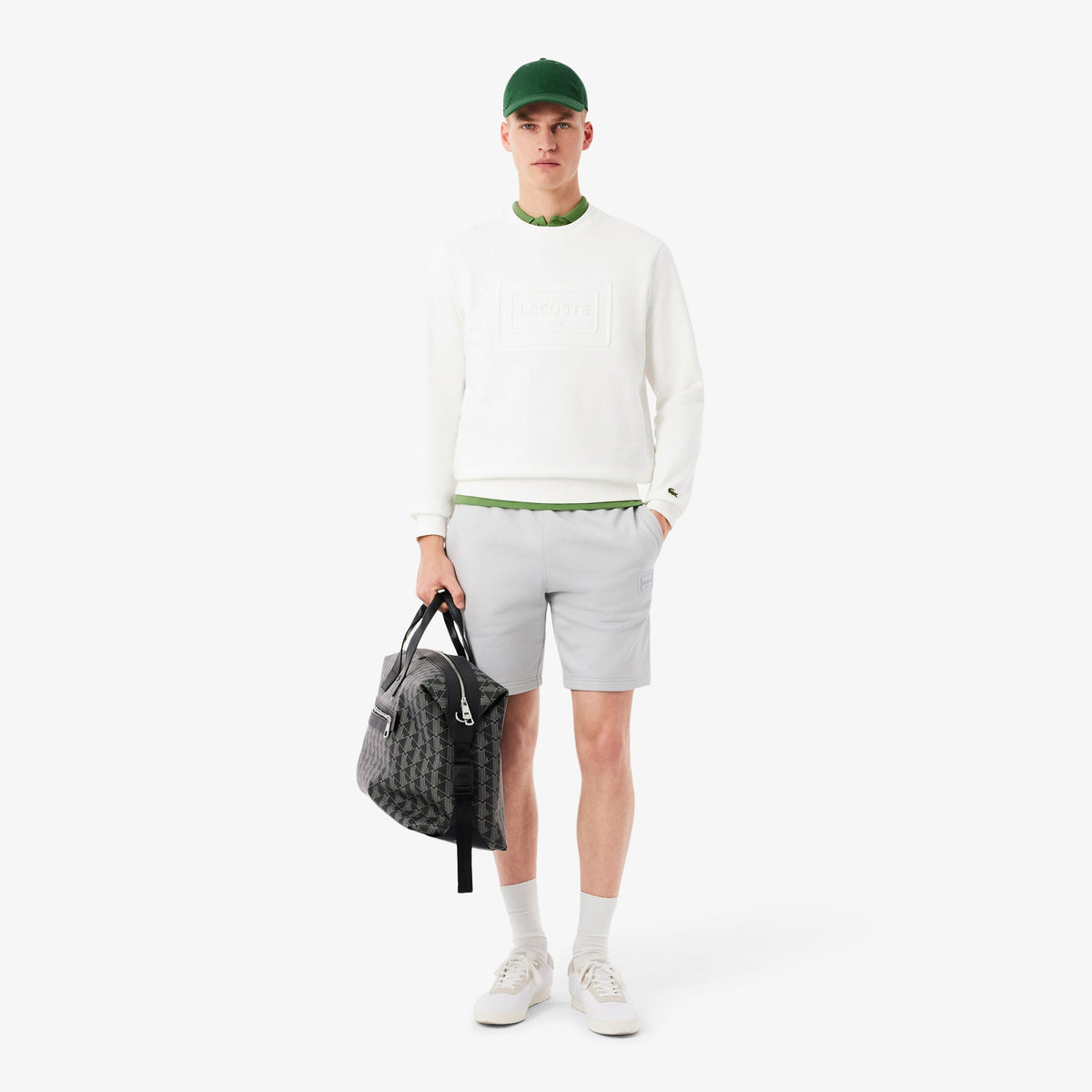Lacoste Embossed Fleece Sweatshirt - view 4