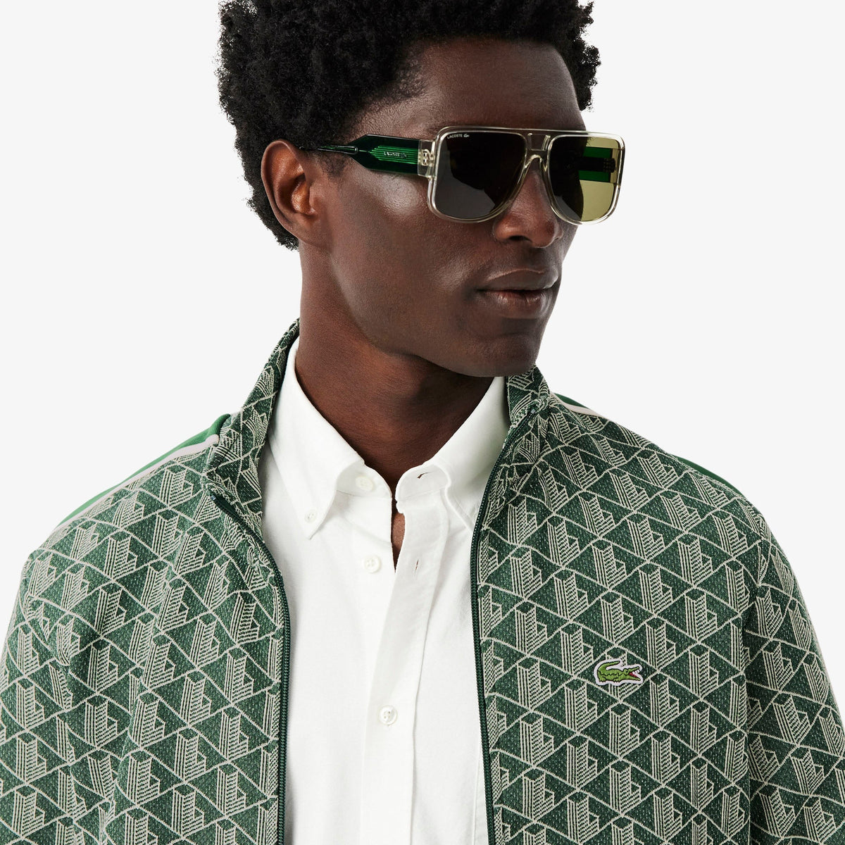 Lacoste Paris Zip-Up Jacquard Track Jacket - view 6