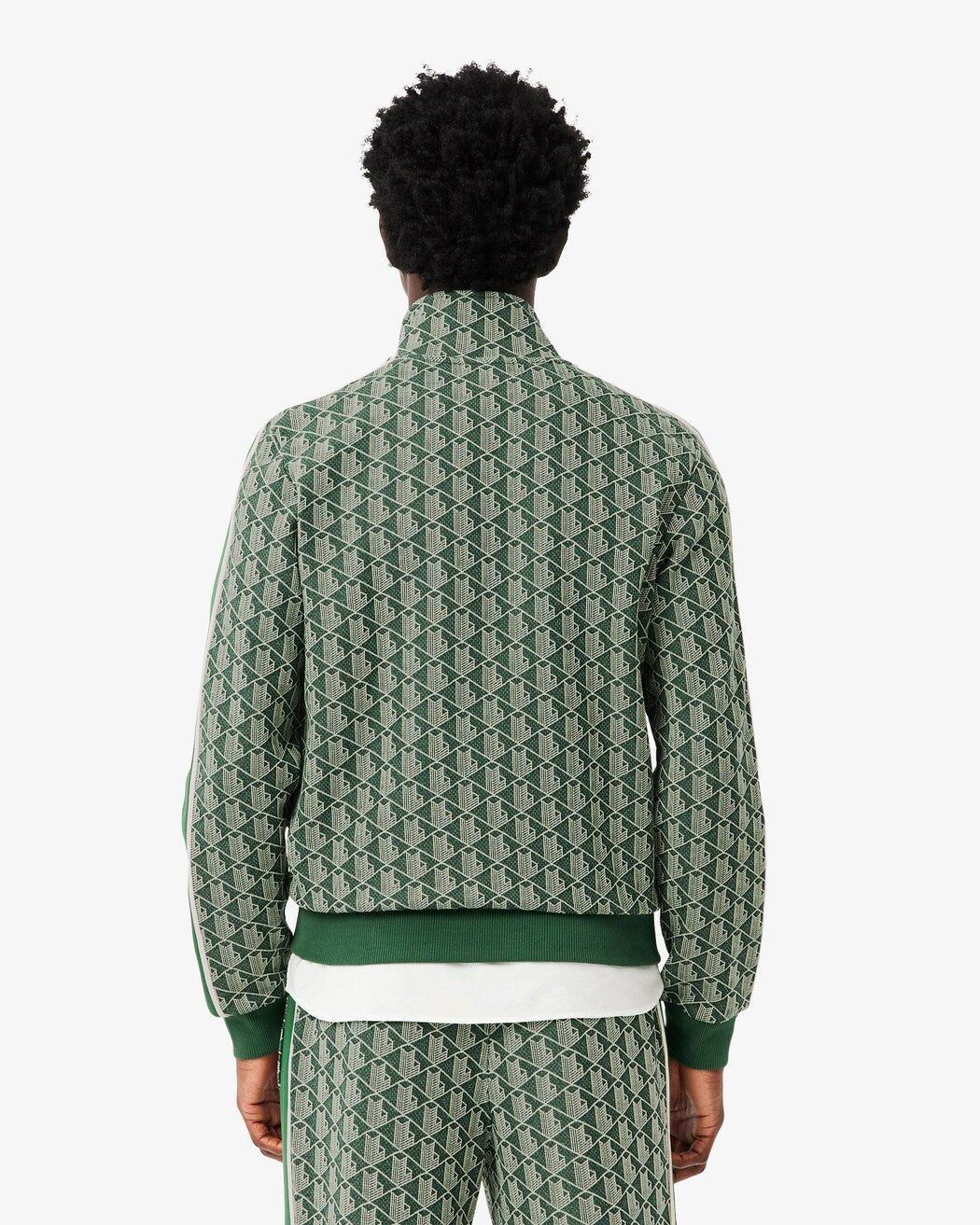 Lacoste Paris Zip-Up Jacquard Track Jacket