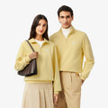 Lacoste High Neck Zip-Up Print Sweatshirt
