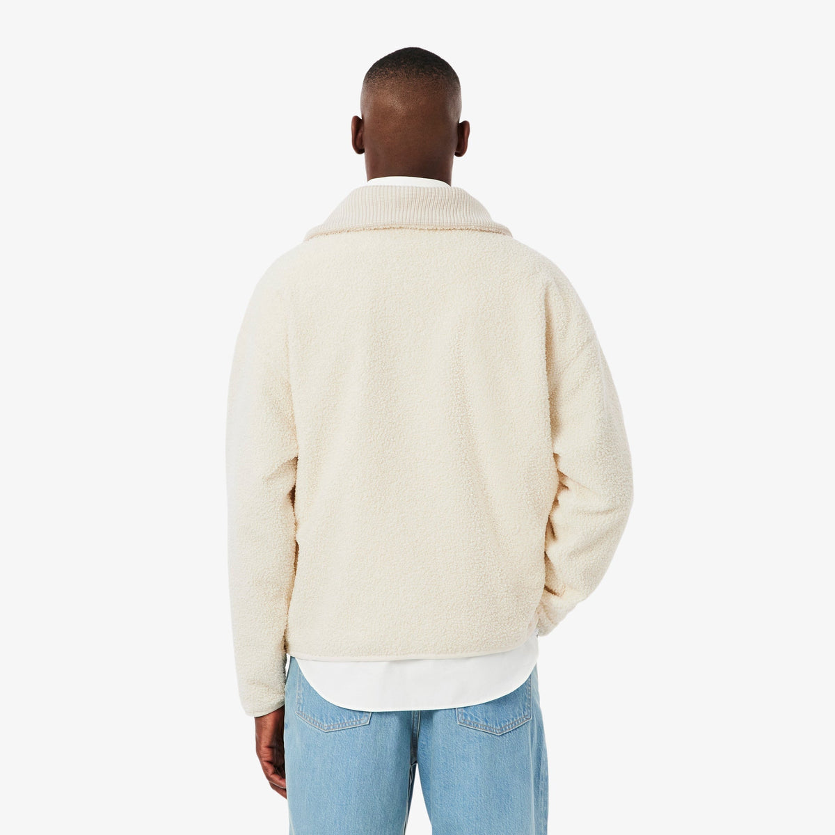Lacoste High Zipped Neck Polar Fleece Sweatshirt - view 4