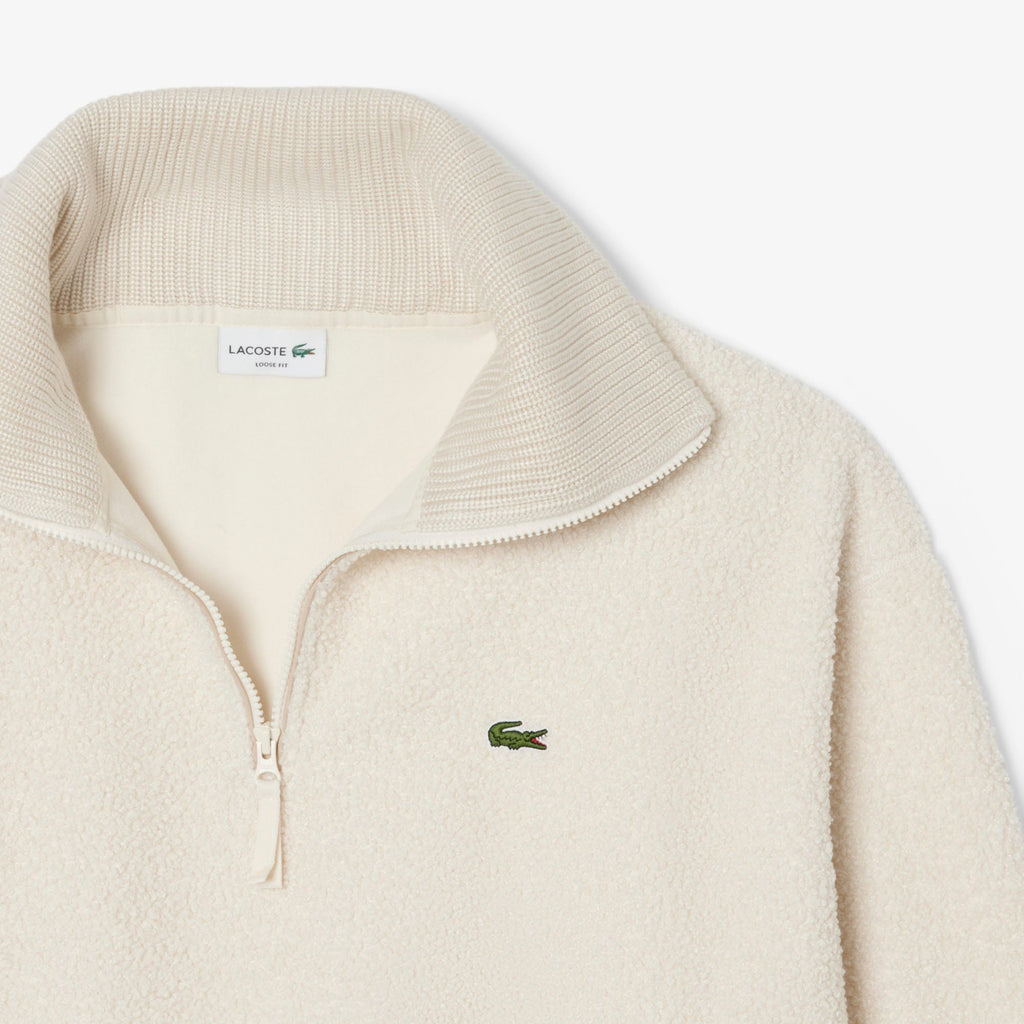 Lacoste High Zipped Neck Polar Fleece Sweatshirt - view 6