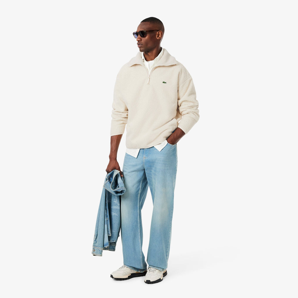 Lacoste High Zipped Neck Polar Fleece Sweatshirt - view 2