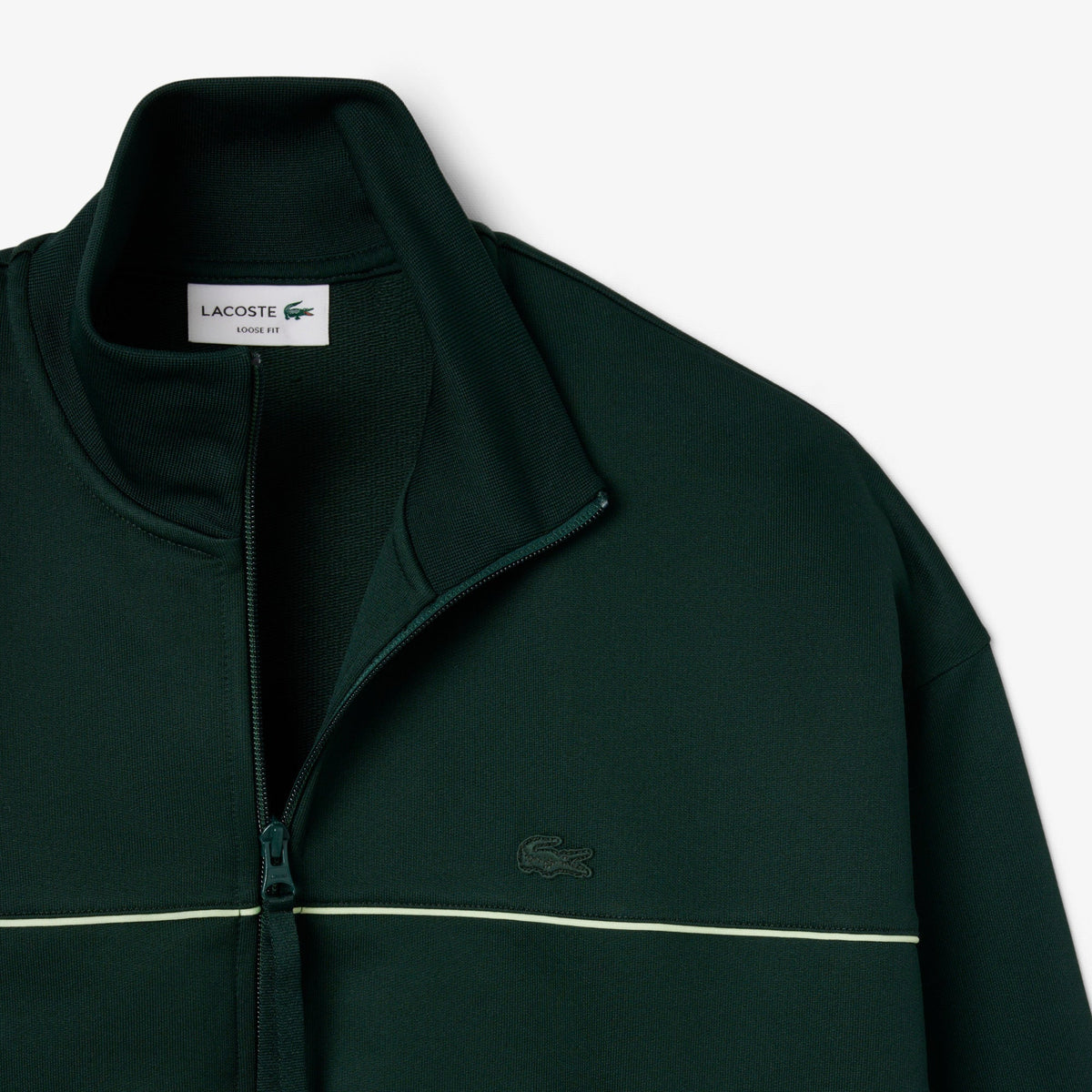 Lacoste Satin Effect Zipped Fleece Sweatshirt - view 3