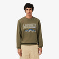 Lacoste Embroidered Motif Fleece Sweatshirt