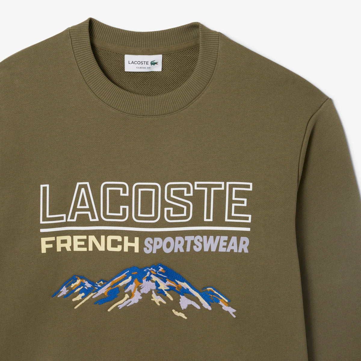 Lacoste Embroidered Motif Fleece Sweatshirt - view 6