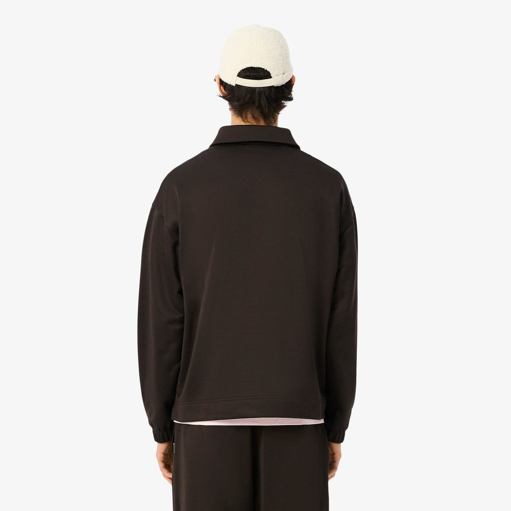 Lacoste Loose Fit Fleece Polo Sweatshirt - view 4