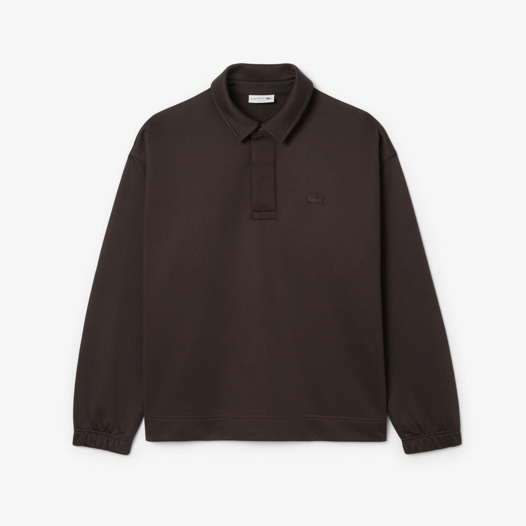Lacoste Loose Fit Fleece Polo Sweatshirt - view 5