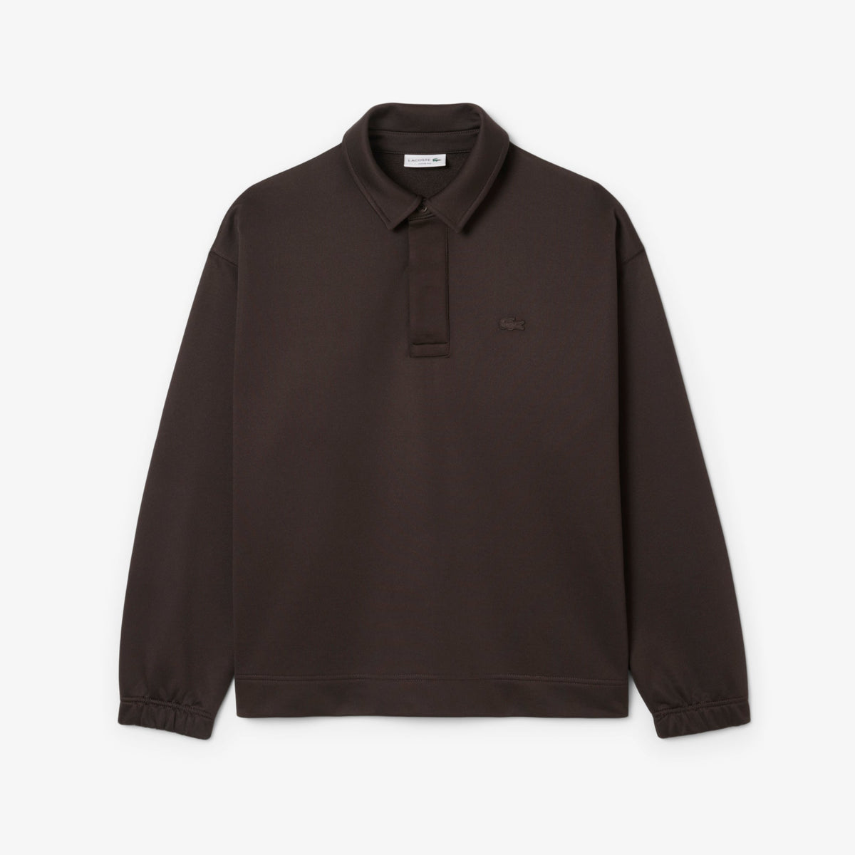 Lacoste Loose Fit Fleece Polo Sweatshirt - view 5