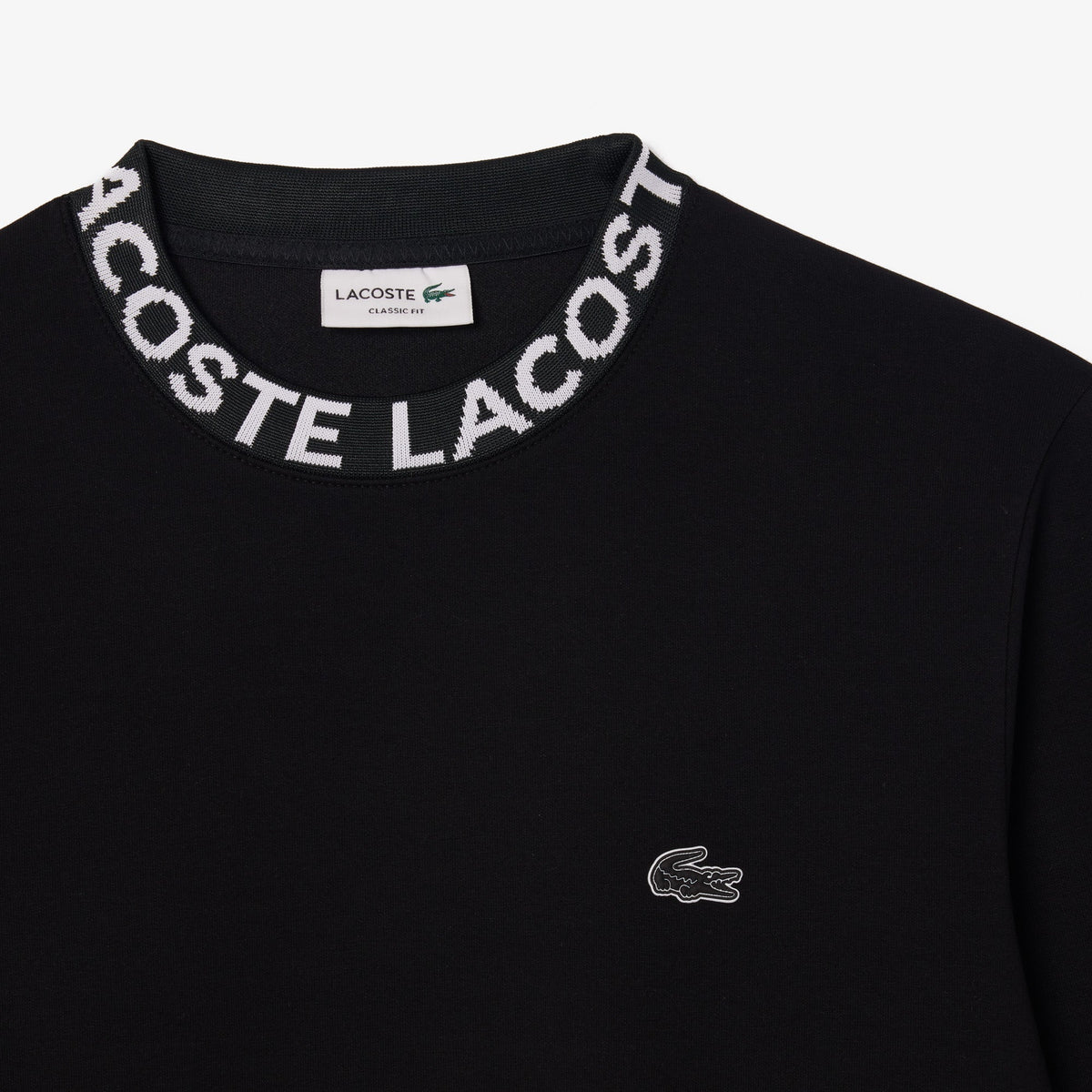 Lacoste Graphic Jacquard Crew Neck Sweatshirt - view 2
