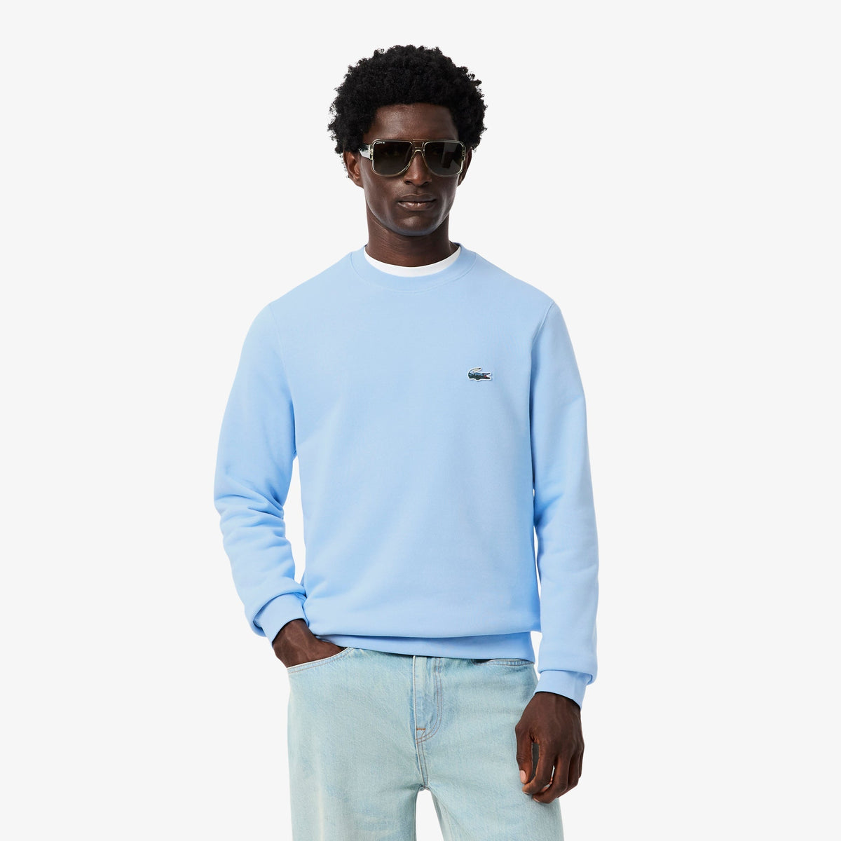 Lacoste Landscape Crocodile Fleece Sweatshirt