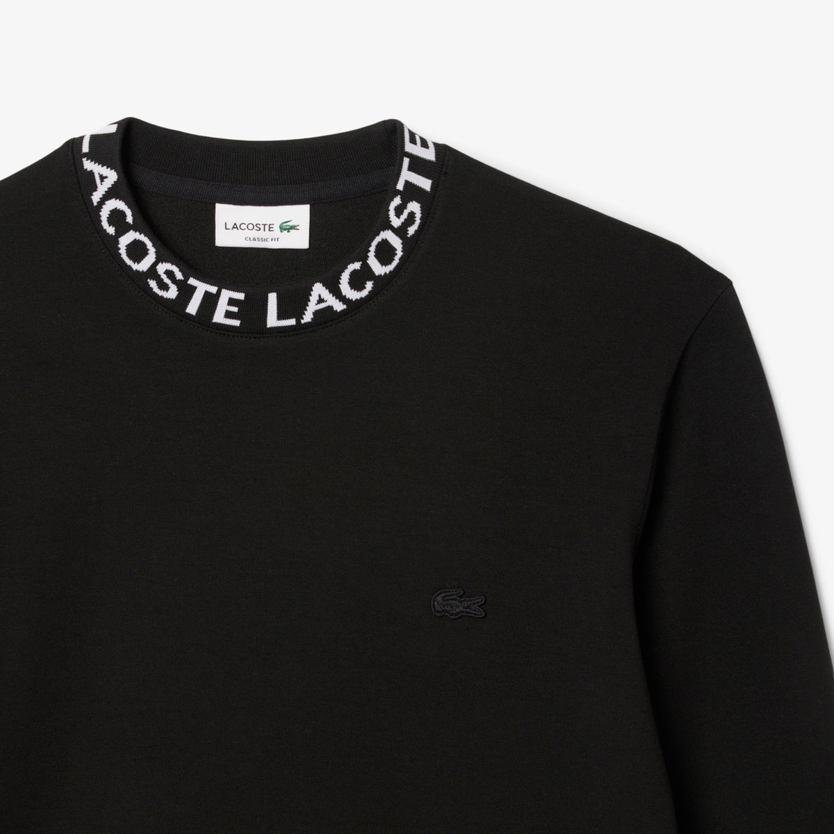 Lacoste Jacquard Branded Jersey Sweatshirt - view 6