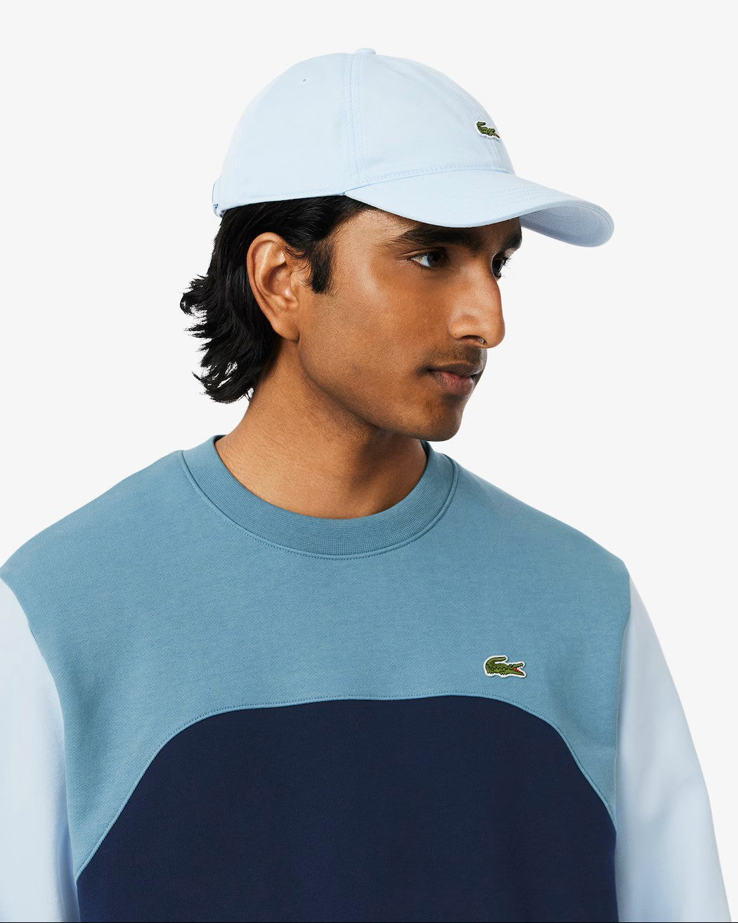 Lacoste Colour-Block Cotton Fleece Sweatshirt