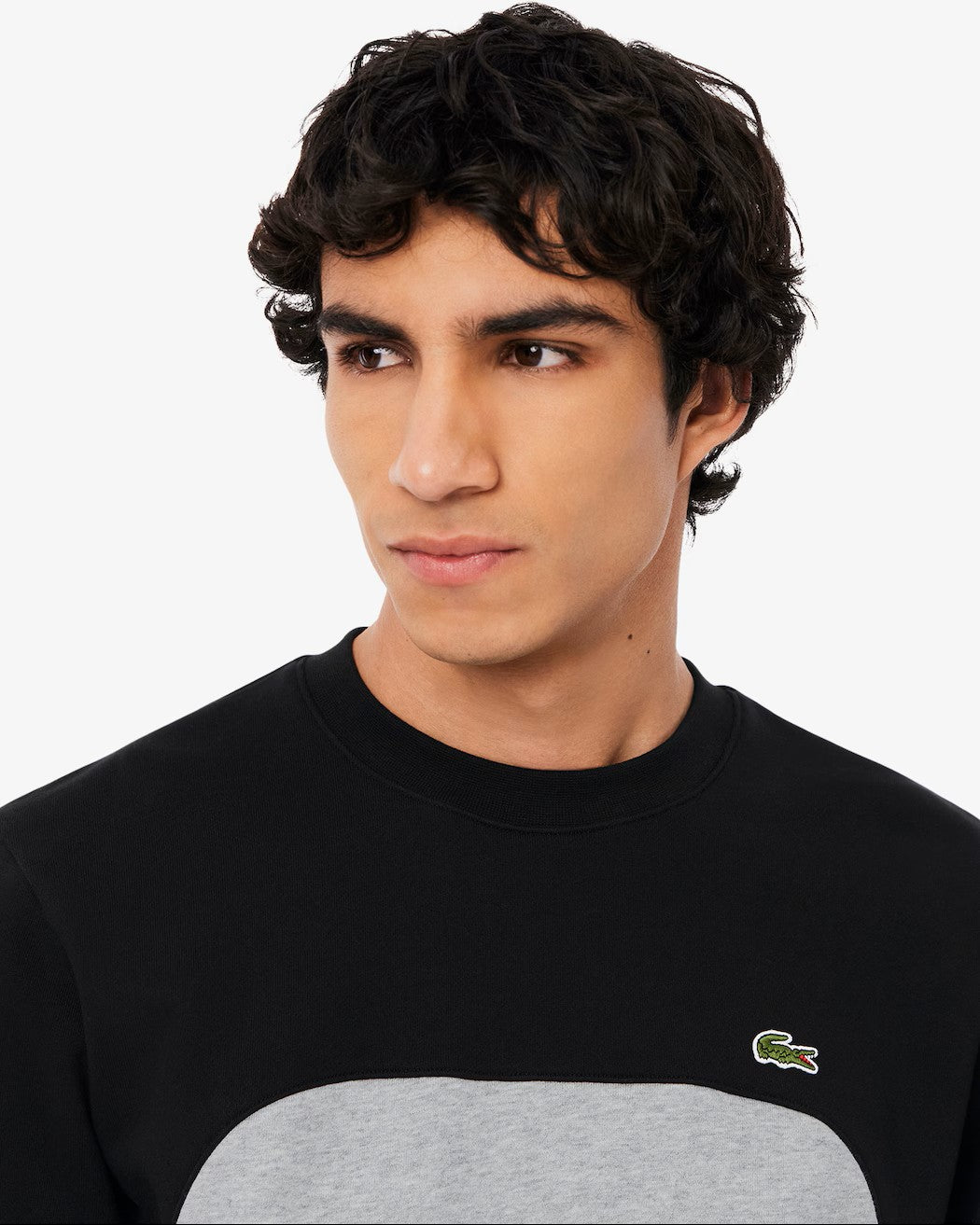 Lacoste Colour-Block Cotton Fleece Sweatshirt